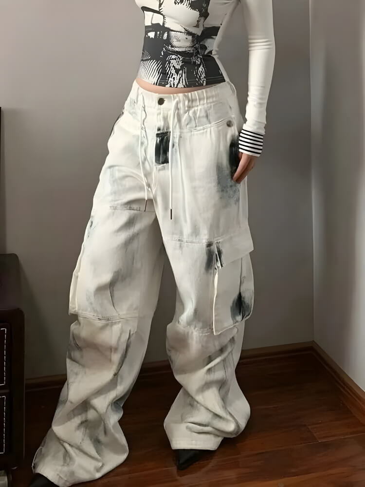 Y2K Painted Cargo Pants