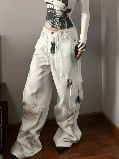 Y2K Painted Cargo Pants