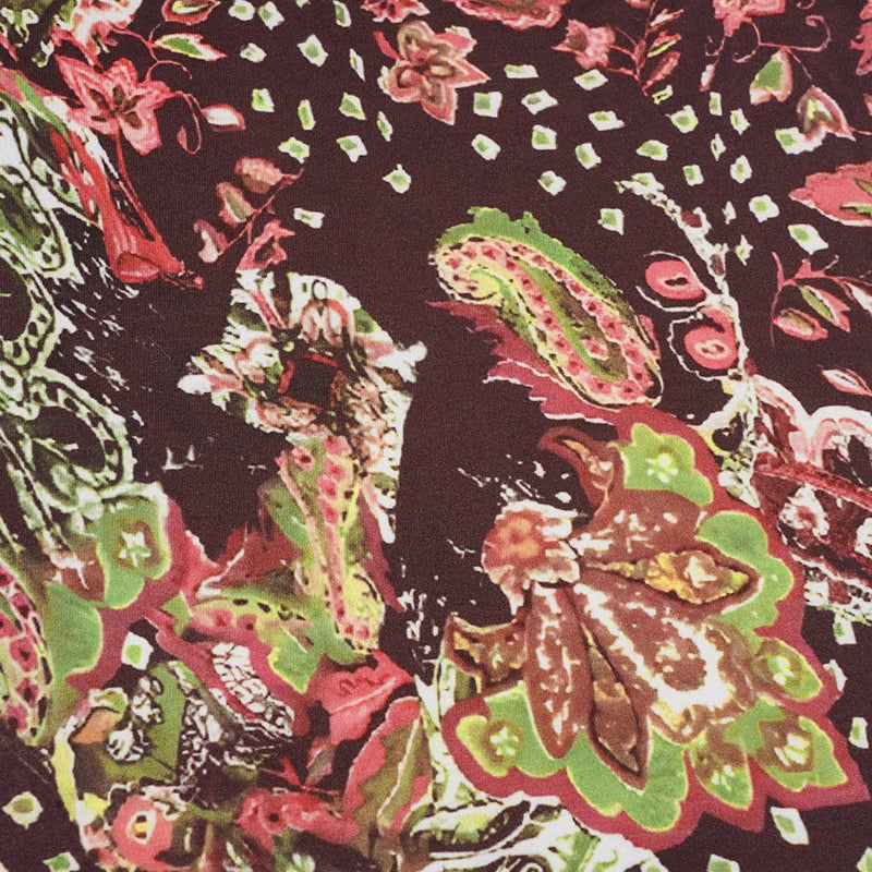 Y2K Paisley Tube Mini Dress