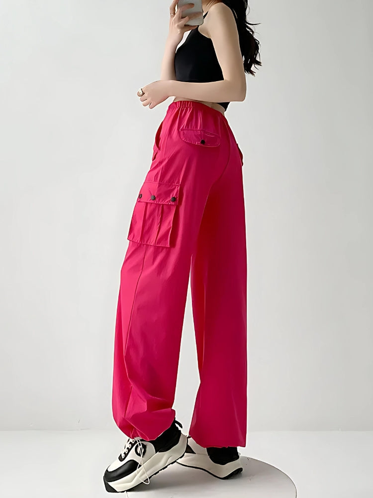 Y2K Parachute Cargo Pants