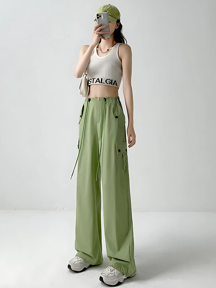 Y2K Parachute Cargo Pants