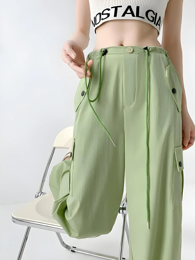 Y2K Parachute Cargo Pants
