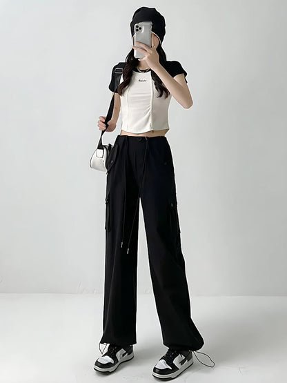 Y2K Parachute Cargo Pants