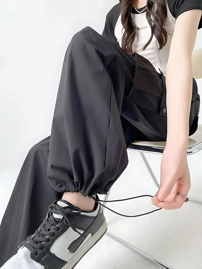 Y2K Parachute Cargo Pants