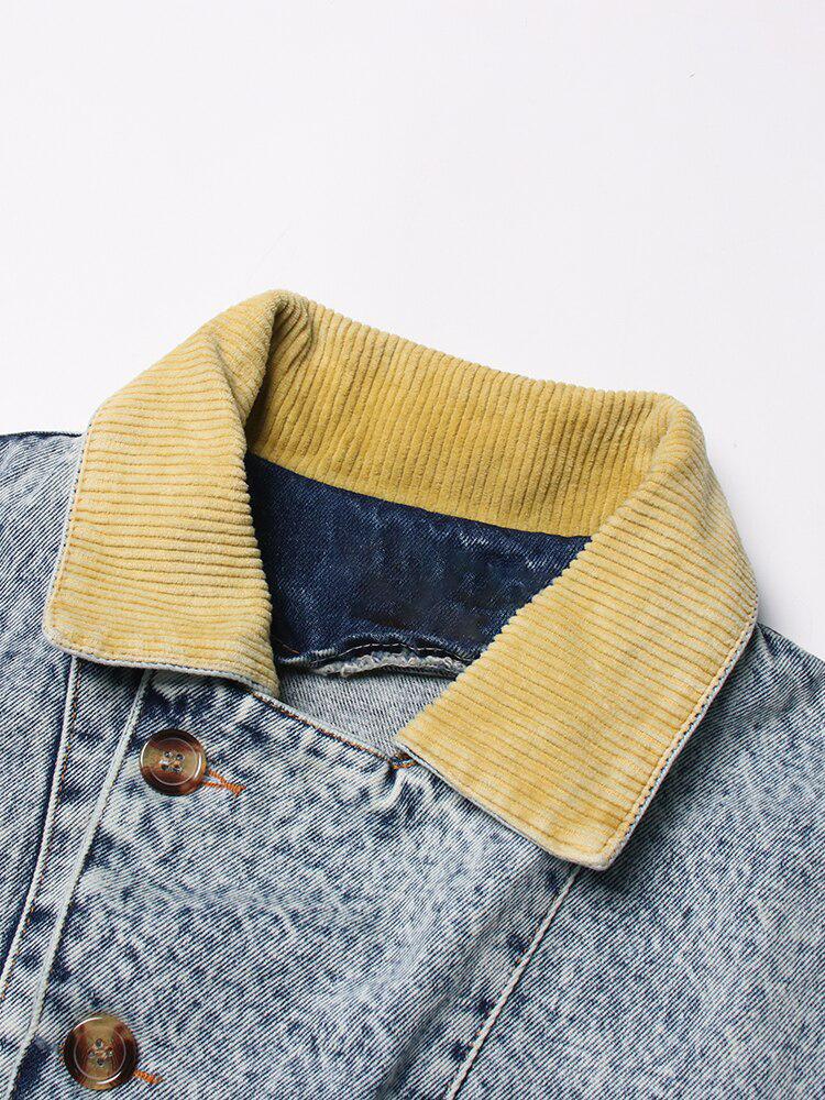 Y2K Patchwork Denim Jacket