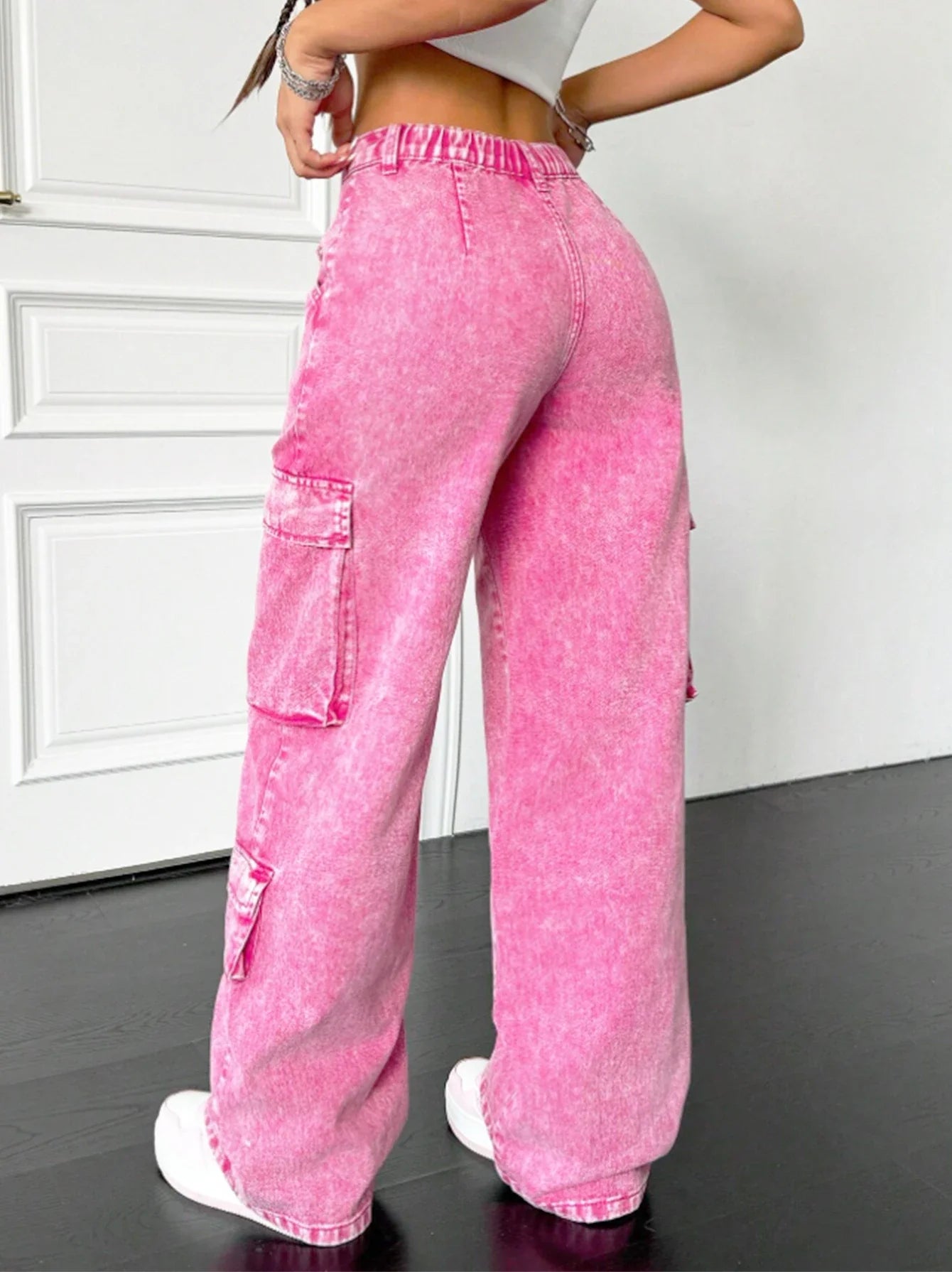 Y2K Pink Cargo Pants