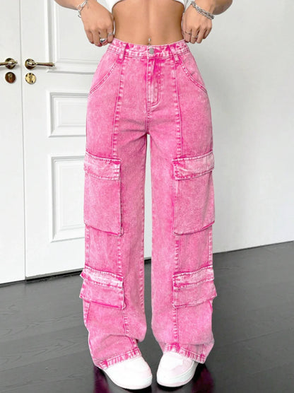 Y2K Pink Cargo Pants