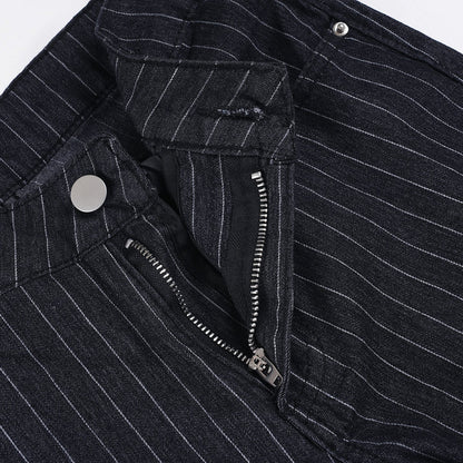 Y2K Pinstripe Flare Pants