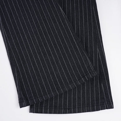 Y2K Pinstripe Flare Pants
