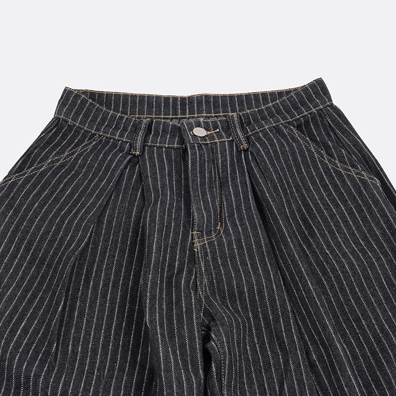 Y2K Pinstripe Tailored Baggy Pants