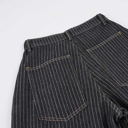 Y2K Pinstripe Tailored Baggy Pants