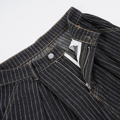 Y2K Pinstripe Tailored Baggy Pants