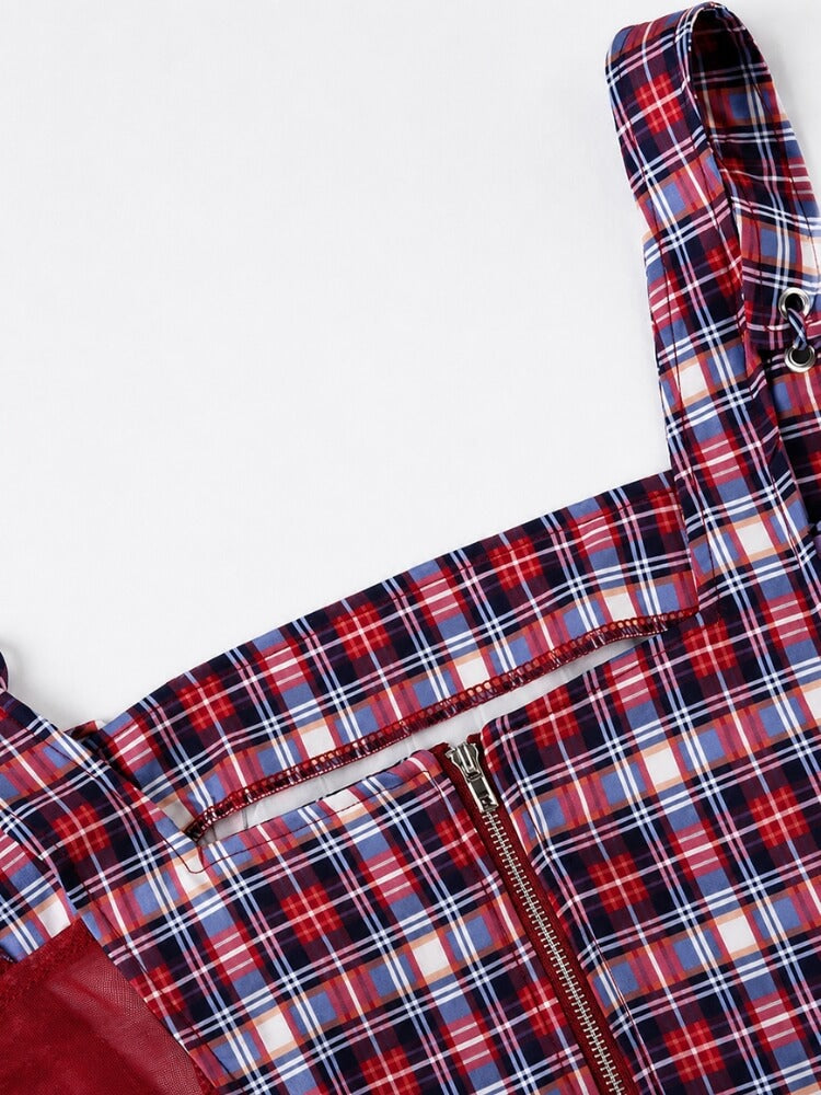 Y2K Plaid Crop Top