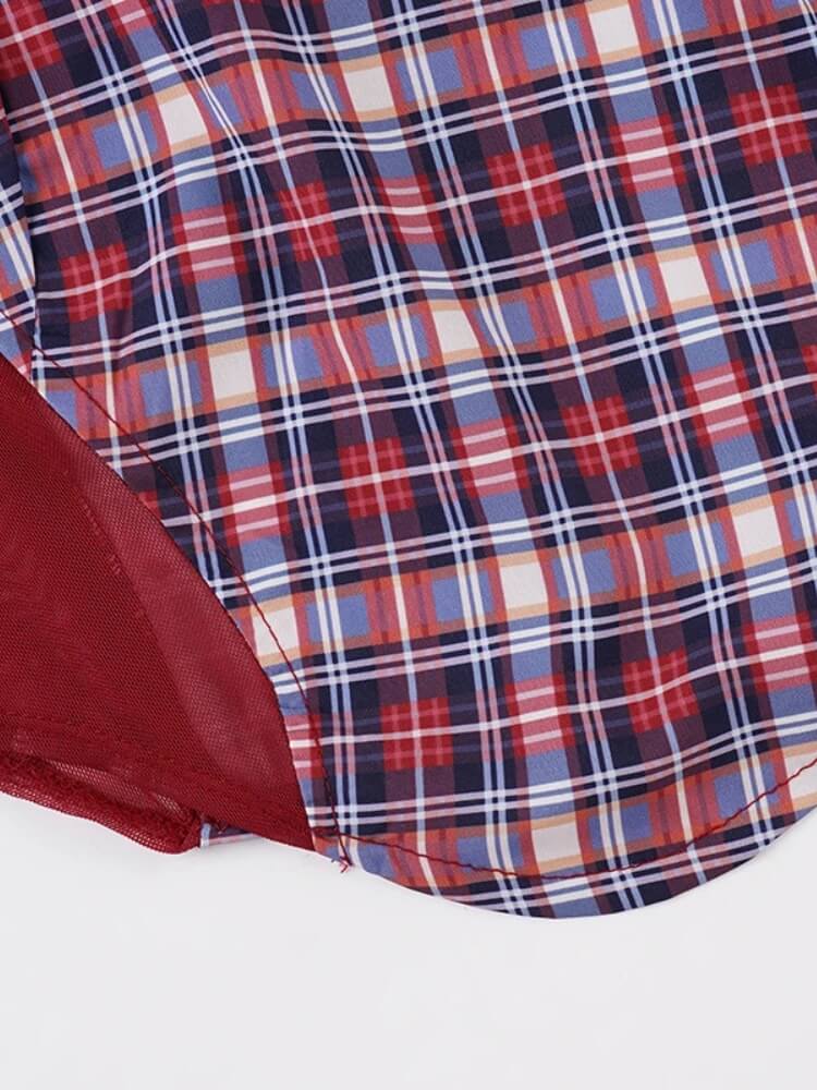 Y2K Plaid Crop Top