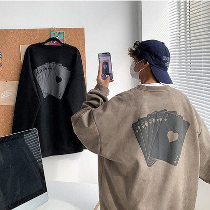 Y2K Playing Cards Sweatshirt