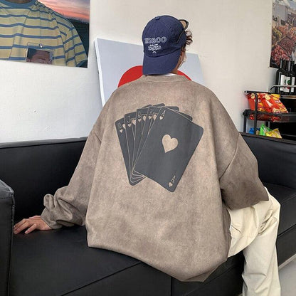 Y2K Playing Cards Sweatshirt