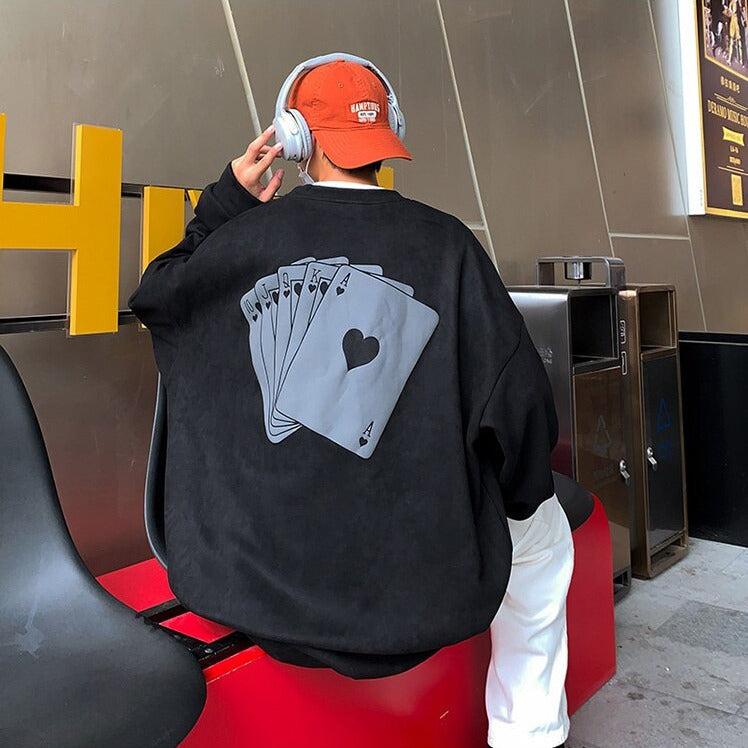 Y2K Playing Cards Sweatshirt