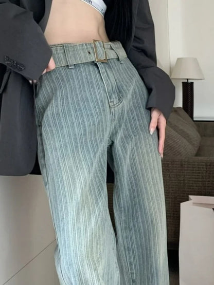 Y2K Pleated Belted Pants