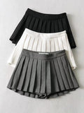 Pleated Mini Skort