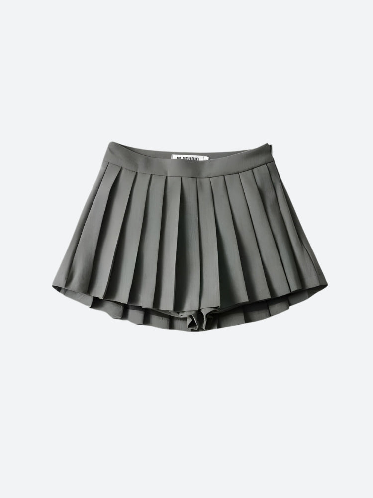 Y2K Pleated Mini School Skort
