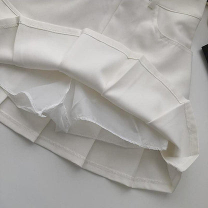 Y2K Pleated Mini Skirt