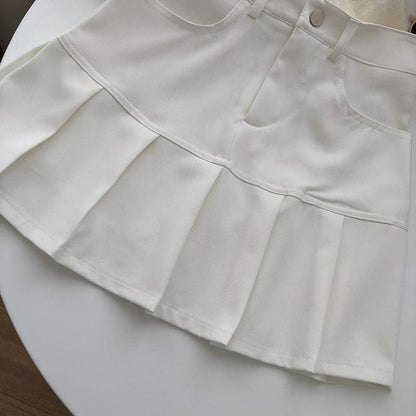 Y2K Pleated Mini Skirt