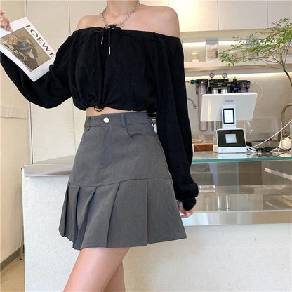 Y2K Pleated Mini Skirt