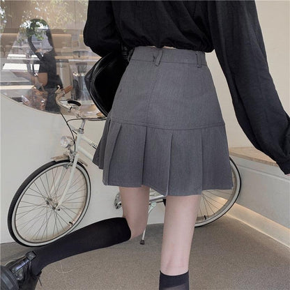 Y2K Pleated Mini Skirt