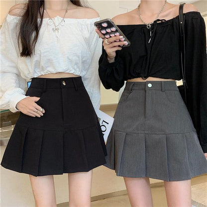 Y2K Pleated Mini Skirt