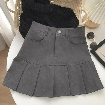 Y2K Pleated Mini Skirt