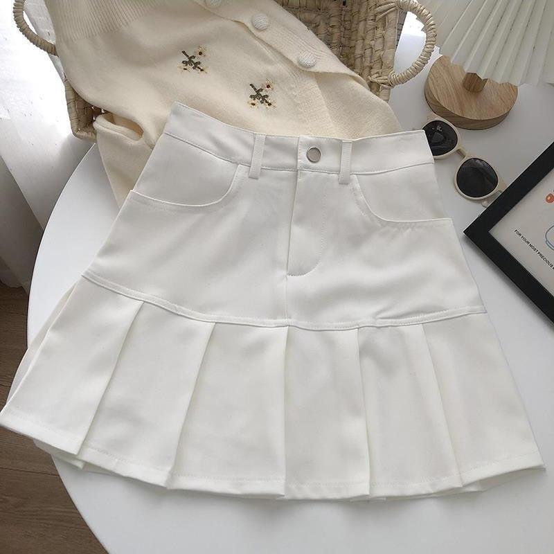 Y2K Pleated Mini Skirt