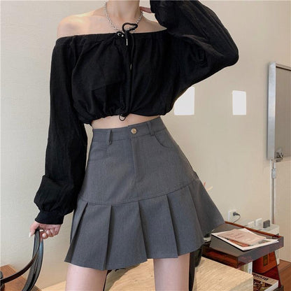 Y2K Pleated Mini Skirt