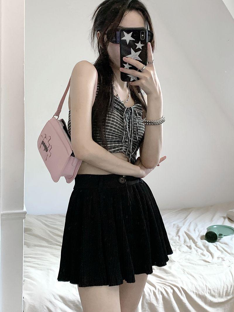 Y2K Pleated Mini Skort