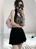 Y2K Inspired Pleated Mini Skort for Trendy Casual Style