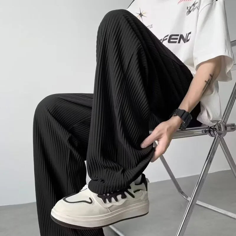 Y2K Pleated Straight Leg Pants