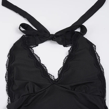 Plunge Halter Top