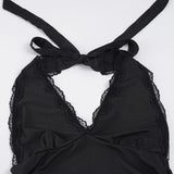 Plunge Halter Top