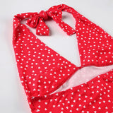 Plunge Neck Halter Top