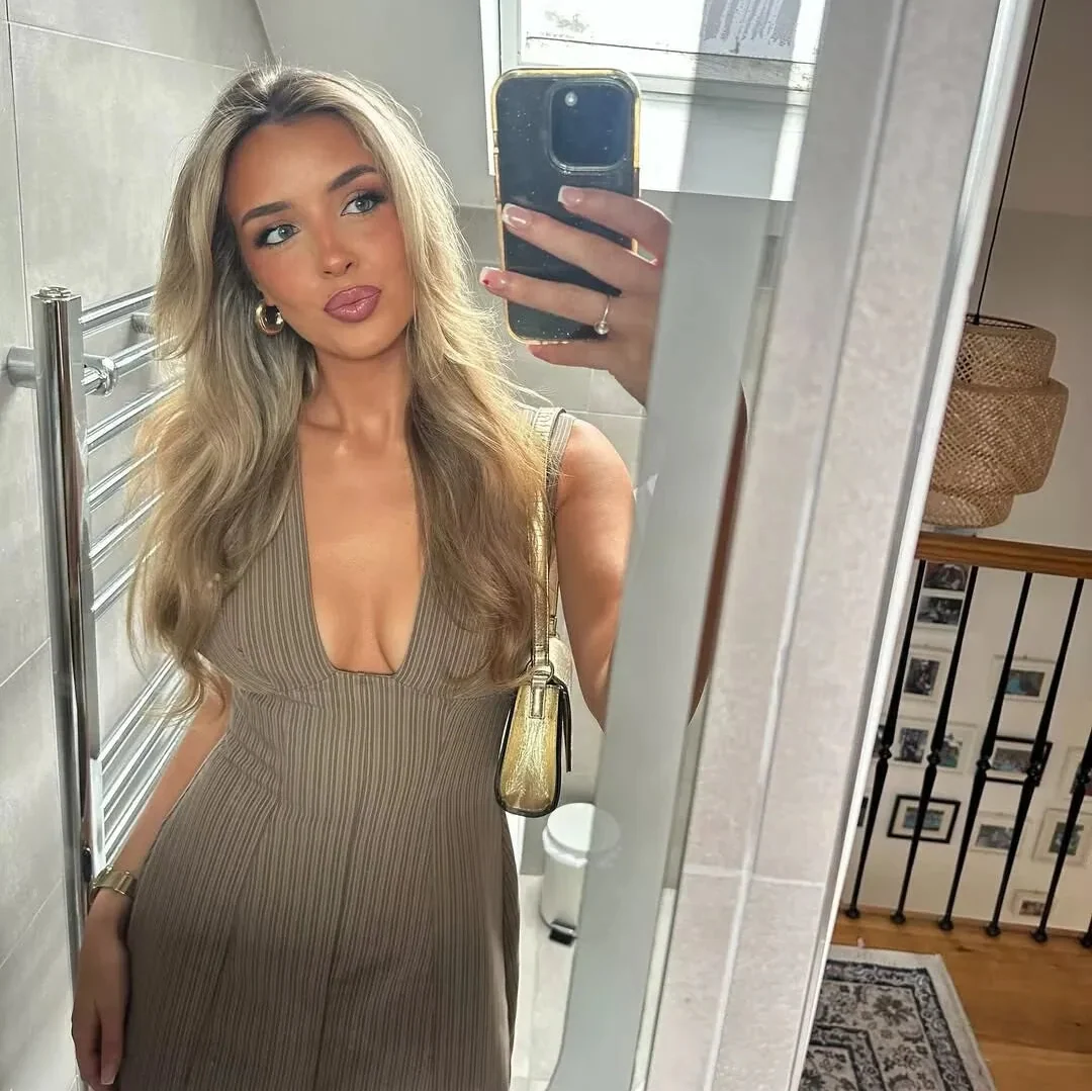 Y2K Plunge Neck Mini Dress