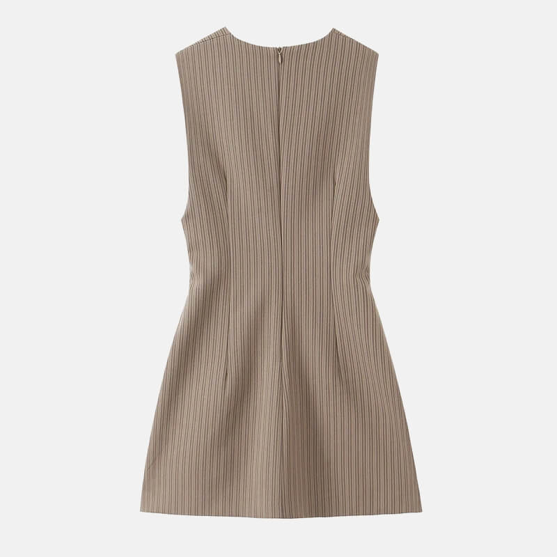 Y2K Plunge Neck Mini Dress
