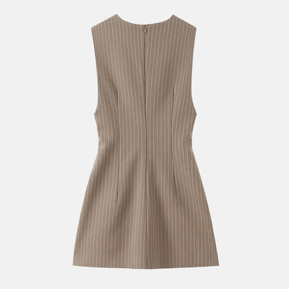 Y2K Plunge Neck Mini Dress