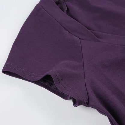 Y2K Plunge Tie Back Top