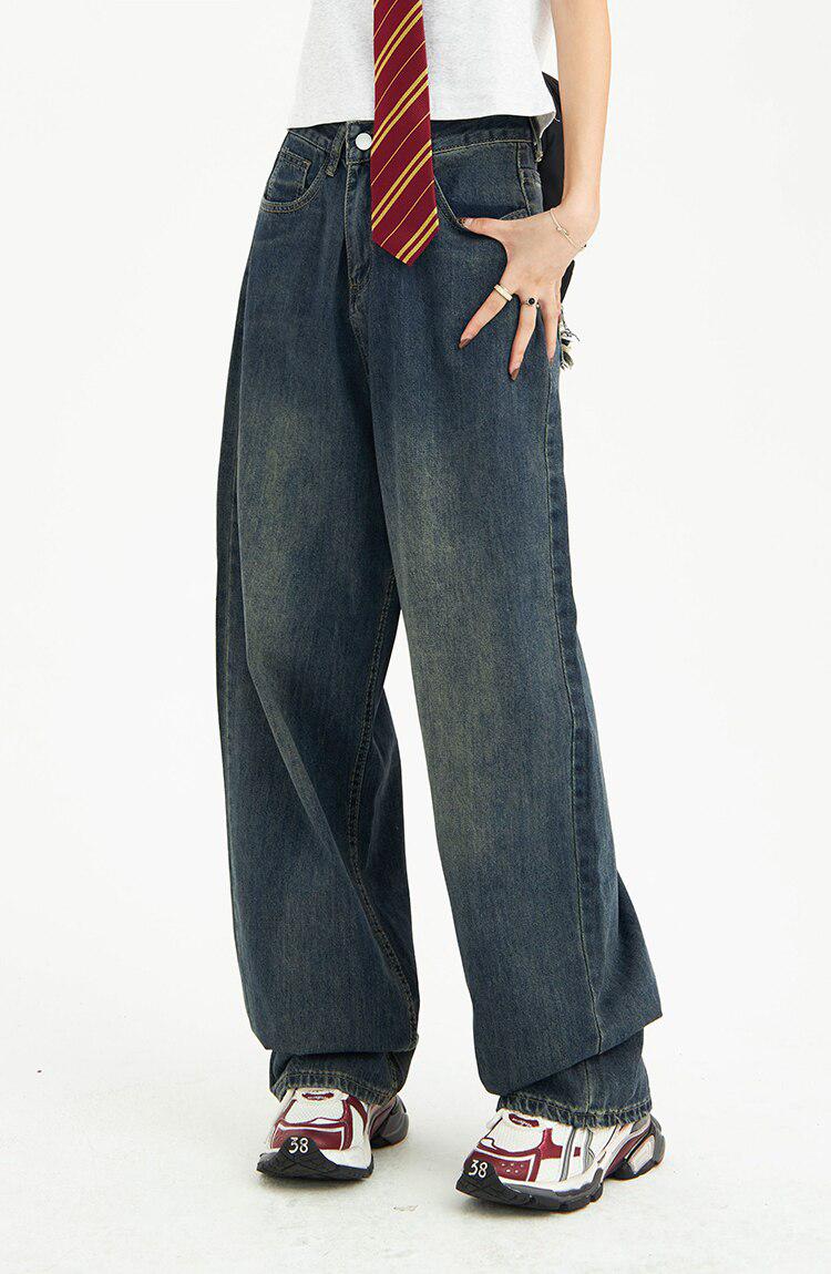 Y2K Pockets Wide Leg Baggy Jeans