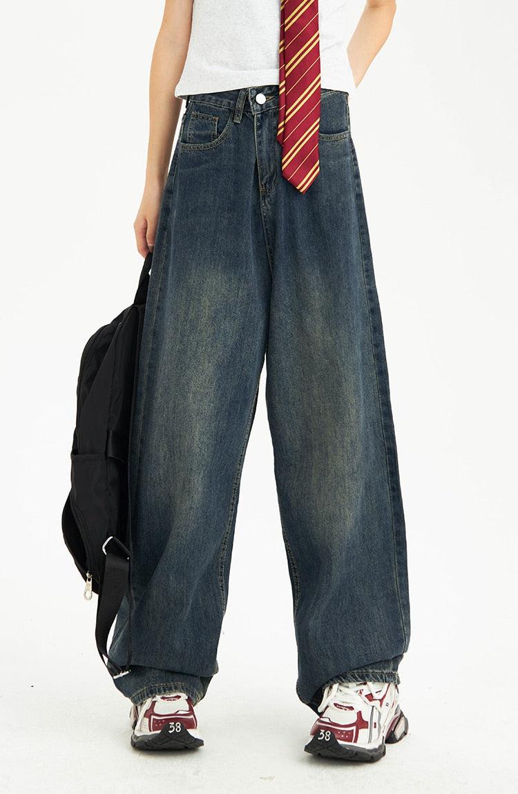 Y2K Pockets Wide Leg Baggy Jeans