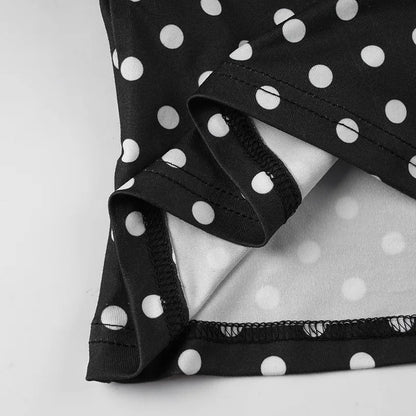 Y2K Polka Dot Halter Top