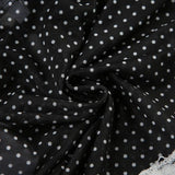 Polka Dot Mesh Crop Top