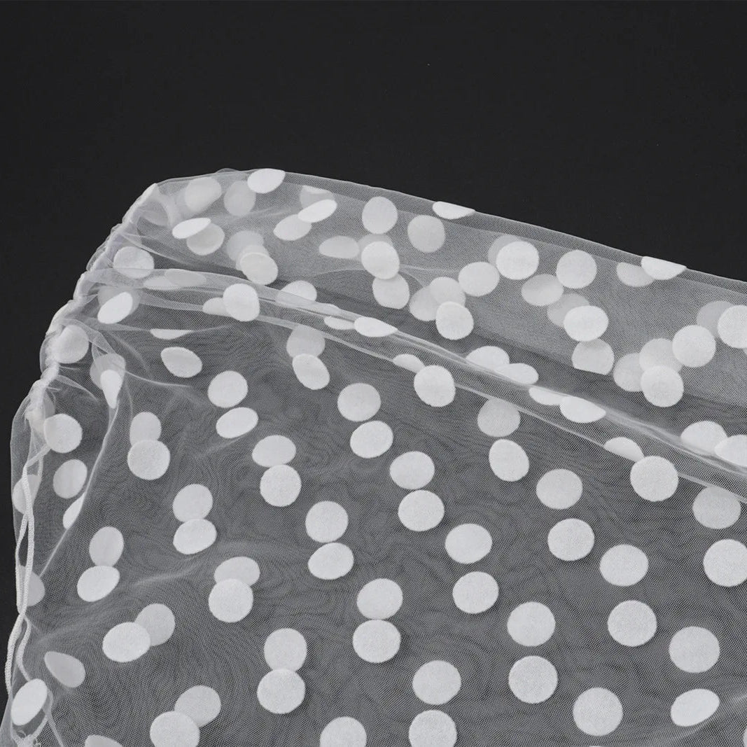 Y2K Polka Dot Mesh Tulle & Top