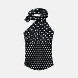 Polka Dot Halter Top Scarf