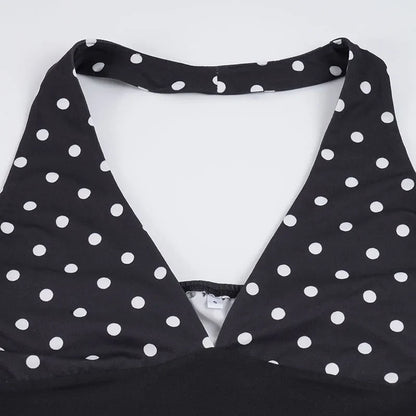 Y2K Polka Dot Top & Shorts Two Piece Set