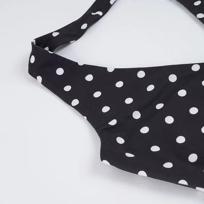 Y2K Polka Dot Top & Shorts Two Piece Set